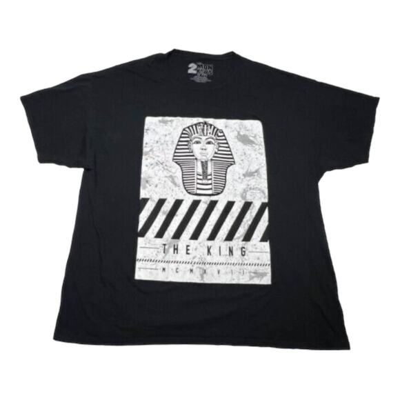 2 Monkeys The King Tut Black Streetwear T Shirt Hip Hop Rap Tokyo sz 3XL - Picture 1 of 3